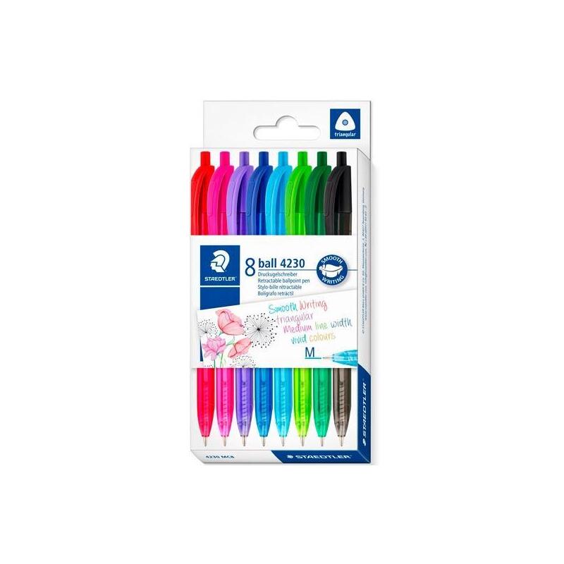 staedtler-boligrafo-retractil-ball-4230-m-10mm-triangular-estuche-8-csurtidos