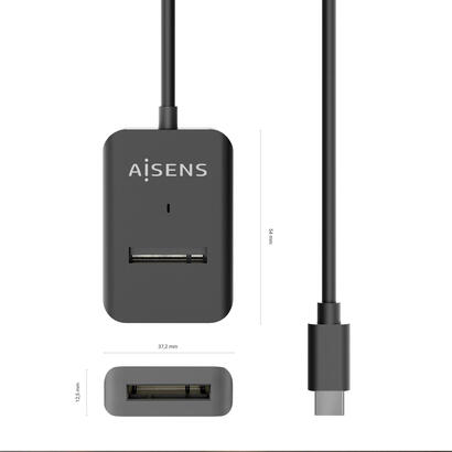 aisens-usb-c-dock-m2-ngff-asuc-m2d011-bk-satanvme-a-usb31-gen2-negro