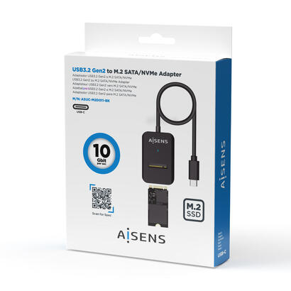 aisens-usb-c-dock-m2-ngff-asuc-m2d011-bk-satanvme-a-usb31-gen2-negro