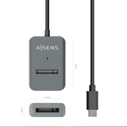 aisens-usb-c-dock-m2-ngff-asuc-m2d012-gr-satanvme-a-usb31-gen2-gris