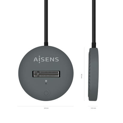 aisens-dock-usb-tipo-c-para-ssd-m2-sata-nvme-ngff-gris-asuc-m2d014-gr