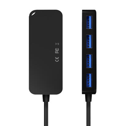 aisens-hub-usb-30-tipo-am-4x-tipo-ah-15cm-negro