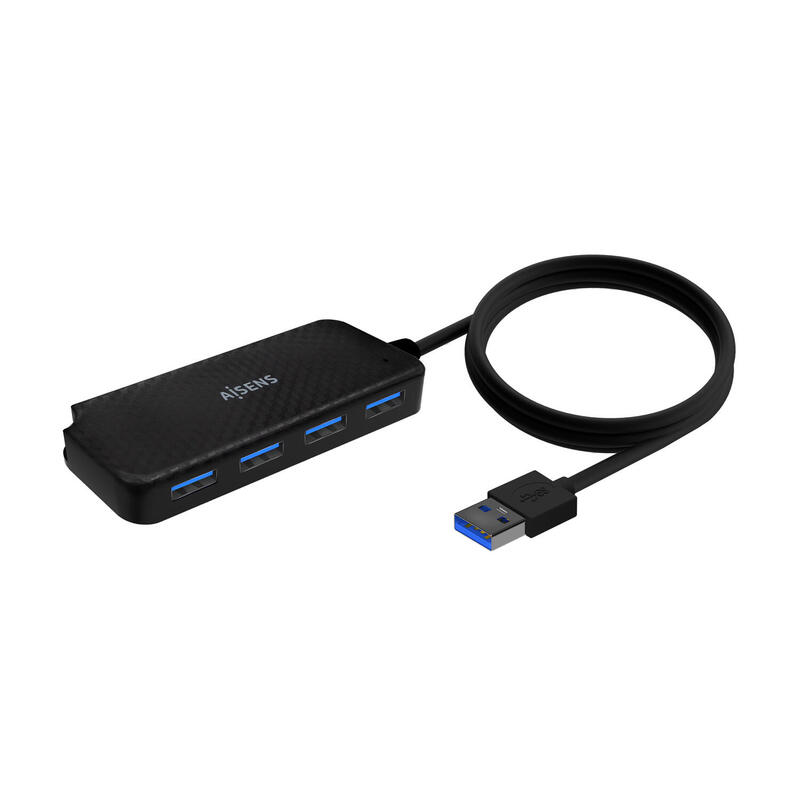 aisens-hub-usb-30-tipo-am-4x-tipo-ah-60cm-negro