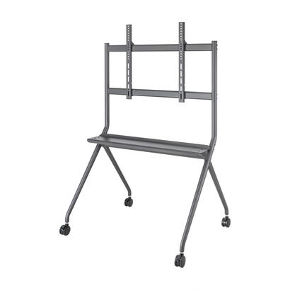 aisens-soporte-de-suelo-pro-con-rueda-1-bandeja-para-pantalla-interactivatv-120kg-de-50-86-negro