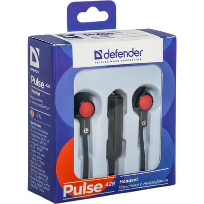 auriculares-defender-pulse-428-alambrico-negro-rojo