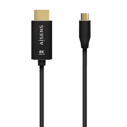 aisens-cable-aluminio-usb-c-a-hdmi-21-8k60hz-usb-cm-hdmim-1m-negro