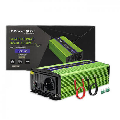 qoltec-51940-pure-sine-wave-inverter-monolith-battery-charger-ups-600w-300w-12v-to-230v