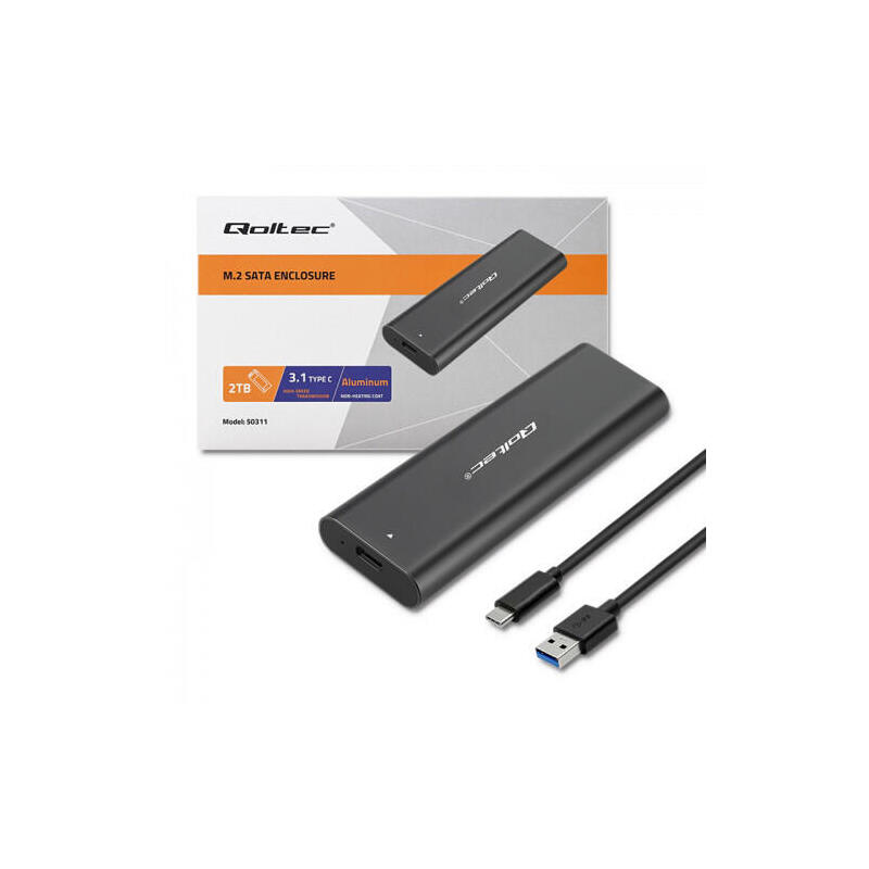 qoltec-50312-caja-externa-m2-sata-ssd-nvme-usb-type-c qoltec-50312-caja-externa-m2-sata-ssd-nvme-usb-type-c