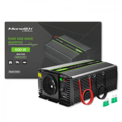 qoltec-51932-pure-sine-wave-inverter-monolith-300w-600w-12v-to-230v