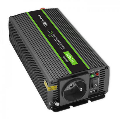 qoltec-51937-pure-sine-wave-inverter-monolith-600w-1200w-24v-to-230v