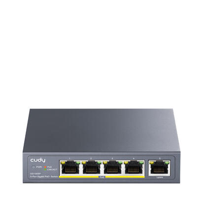 cudy-gs1005p-switch-gigabit-poe-de-5-puertos-con-1-ranura-sfp