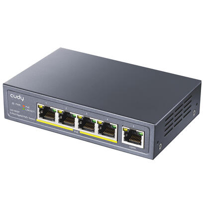 cudy-gs1005p-switch-gigabit-poe-de-5-puertos-con-1-ranura-sfp