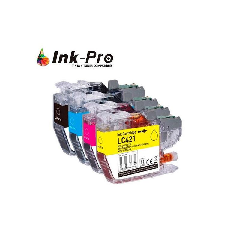 tinta-inkpro-brother-lc421-negro-200-pag-premium
