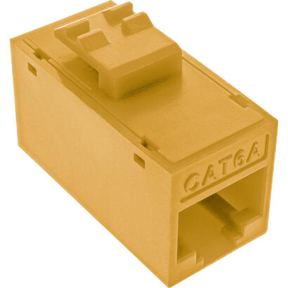 conector-8pcs-pack-inline-keystone-coupler-rj45-ff-unshielded-cat6a-utp-yellow