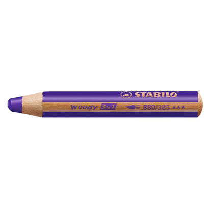 stabilo-lapices-de-colores-woody-3-en-1-estuche-de-5-violeta