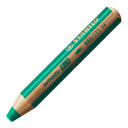 stabilo-lapices-de-colores-woody-3-en-1-estuche-de-5-verde-oscuro