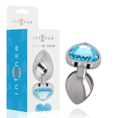 intense-plug-anal-metal-aluminio-corazon-azul-talla-m