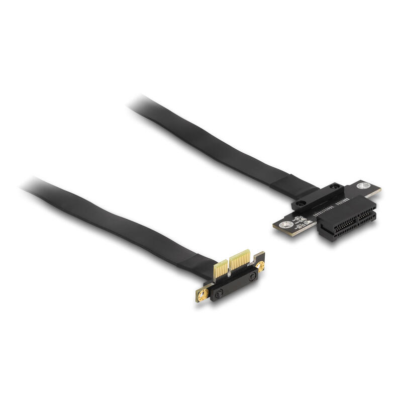 delock-88023-tarjeta-elevadora-pci-express-x1-macho-con-angulo-de-90-a-ranura-x1-con-cable-30-cm