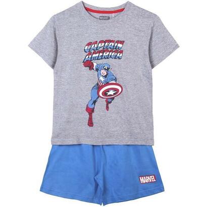 pijama-corto-single-jersey-punto-marvel-gray-talla-12a