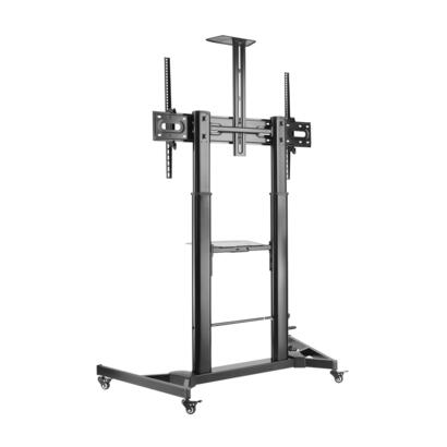 aisens-soporte-de-suelo-para-tvmonitor-de-60-a-100-max-100kg-ajustable-en-altura-movimiento-horizontal-y