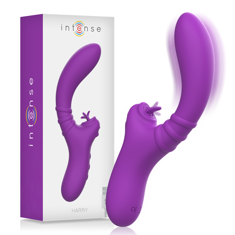 intense-harry-vibrador-flexible-con-lengua-morado