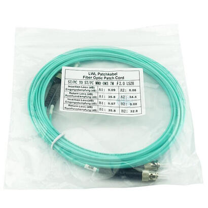 blueoptics-sfp3333eu1mk-cable-de-fibra-optica-1-m-st-om3-color-aguamarina