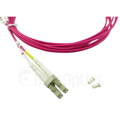 blueoptics-sfp3131fu1mk-cable-de-fibra-optica-1-m-lc-om4-magenta