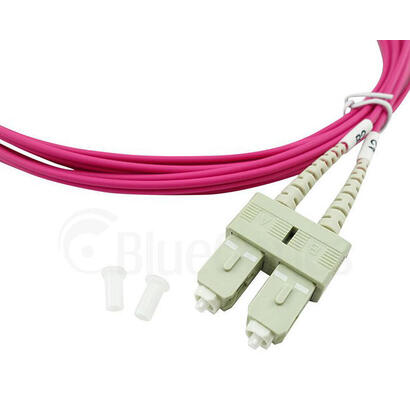 blueoptics-sfp3232fu1mk-cable-de-fibra-optica-1-m-sc-om4-magenta