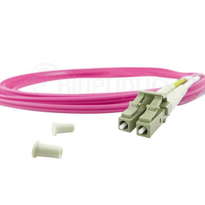 blueoptics-sfp3133fu1mk-cable-de-fibra-optica-1-m-lc-st-om4-magenta