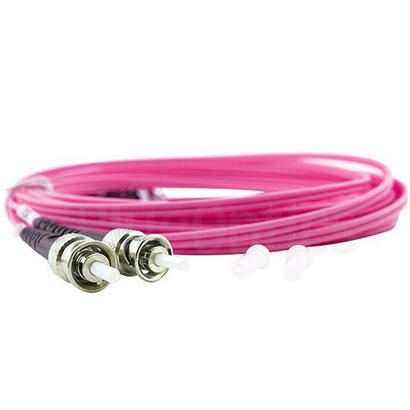 blueoptics-sfp3133fu1mk-cable-de-fibra-optica-1-m-lc-st-om4-magenta