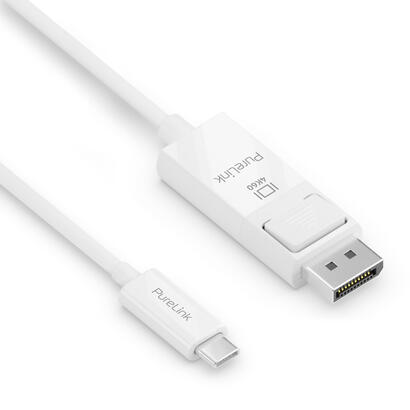 purelink-cable-usb-c-a-displayport-4k60-iserie-blanco-100m