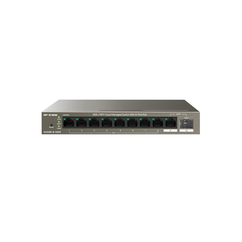 ip-com-switch-g2210p-8-102w-switch-gigabit-ethernet-101001000-energia-sobre-ethernet-poe-gris