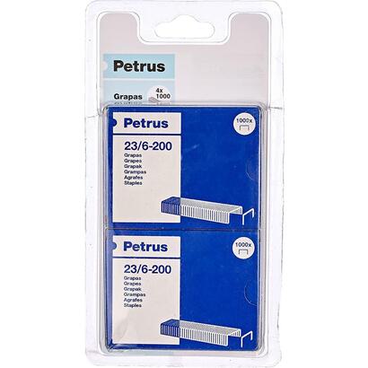 petrus-pack-de-4-cajas-de-1000-grapas-236-200-cobreadas-hasta-20-hojas-patilla-de-6mm