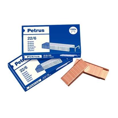 petrus-pack-de-4-cajas-de-1000-grapas-226-cobreadas-hasta-30-hojas-patilla-de-6mm