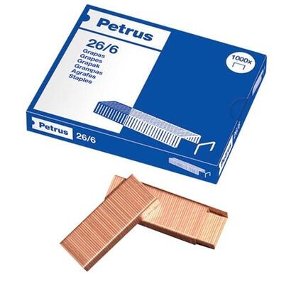 petrus-caja-de-1000-grapas-266-cobreadas-hasta-30-hojas-patilla-de-6mm