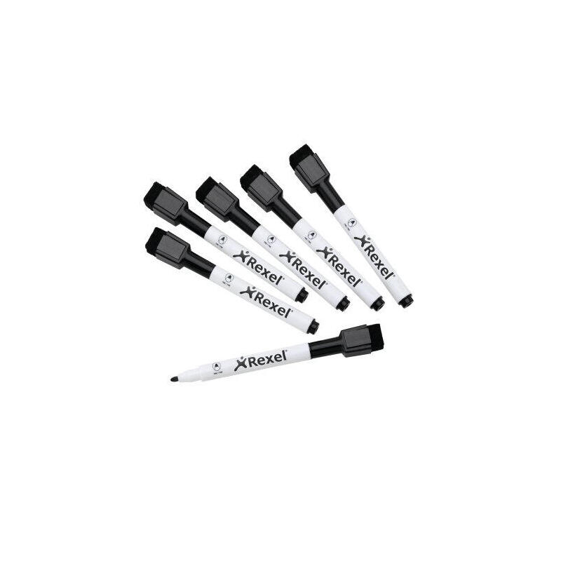 nobo-mini-rotulador-para-pizarra-blanca-con-borrador-punta-fina-de-2mm-paquete-de-6-tinta-negra-color-negro