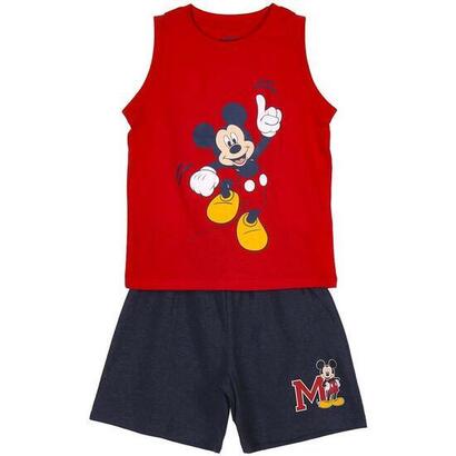 pijama-corto-single-jersey-tirantes-mickey-red-talla-6a