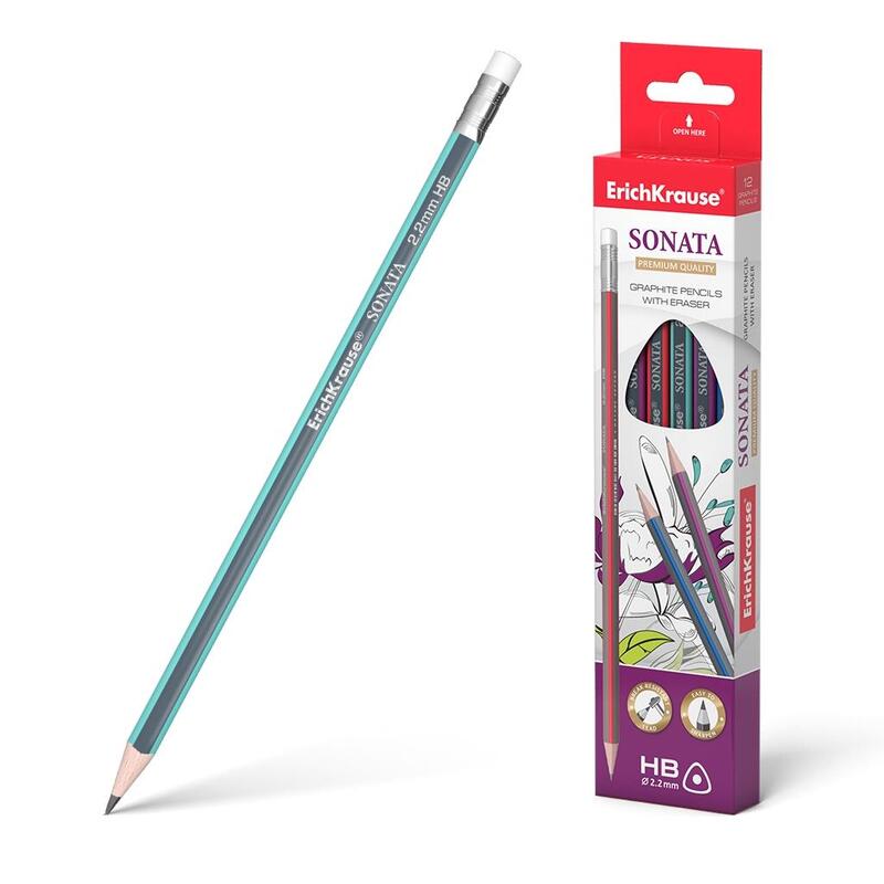 pack-de-12-unidades-erichkrause-sonata-hb-lapiz-de-grafito-triangular-con-goma-de-borrar-madera-seleccionada-dureza-hb-resistent