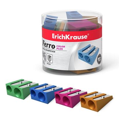 pack-de-20-unidades-erichkrause-ferro-color-plus-sacapuntas-doble-de-aluminio-agarre-ergonomico-8mm-y-11mm-de-diametro-color-sur