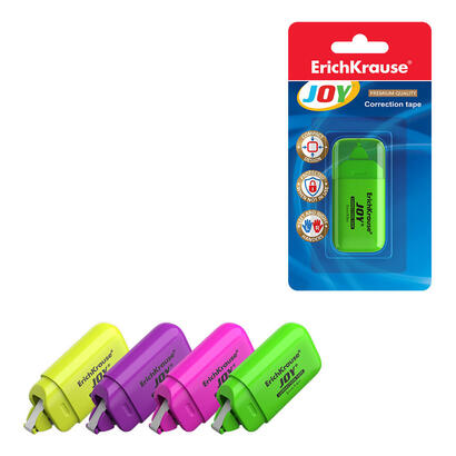 pack-de-24-unidades-erichkrause-joy-cinta-correctora-tamano-compacto-proteccion-contra-danos-secado-inmediato-colores-de-neon-br