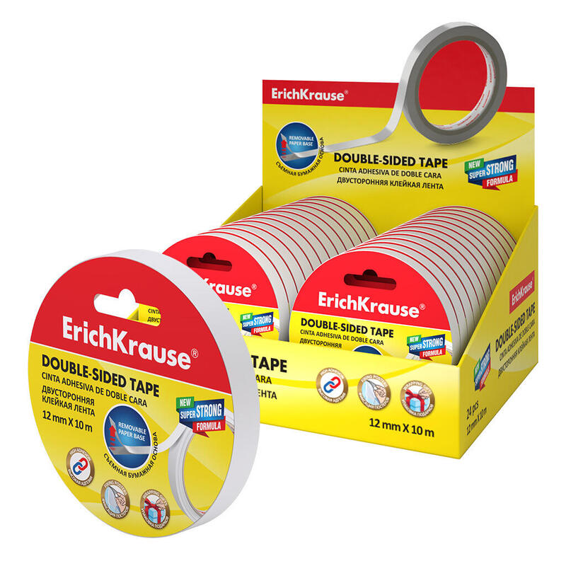 pack-de-24-unidades-erichkrause-cinta-adhesiva-de-doble-cara-12mmx10m-expositor-24-uds-transparente