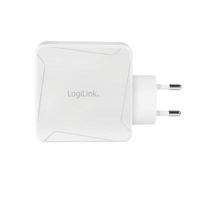 cargador-logilink-2-port-usb-a-usb-c-100-w-blanco