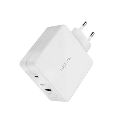 cargador-logilink-2-port-usb-a-usb-c-100-w-blanco