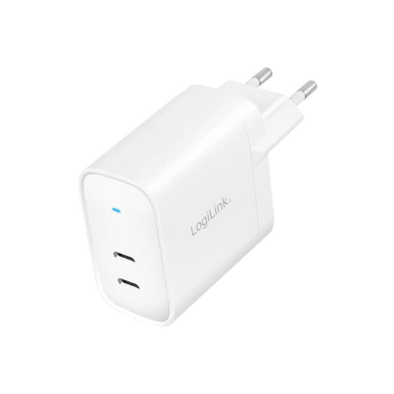 cargador-logilink-2xusb-c-40-w-blanco