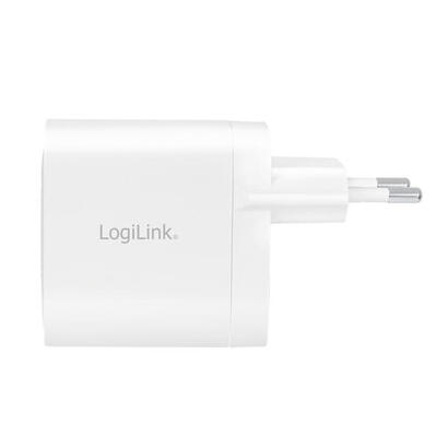 cargador-logilink-2xusb-c-40-w-blanco