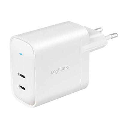 cargador-logilink-2xusb-c-40-w-blanco