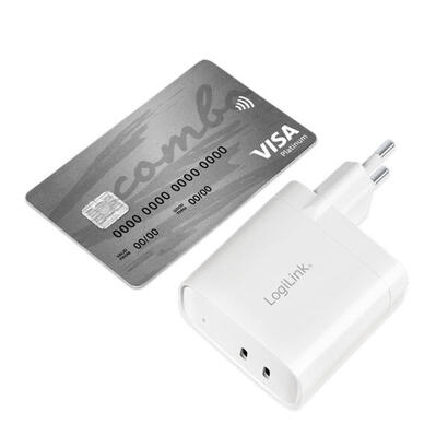 cargador-logilink-2xusb-c-40-w-blanco