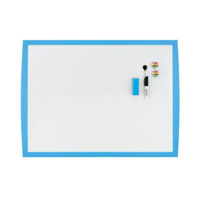 nobo-pizarra-blanca-magnetica-pequena-585x430-marco-de-colores-vibrantes-accesorios-de-pizarra-a-juego-azul