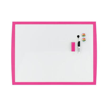 nobo-pizarra-blanca-magnetica-pequena-585x430-colores-vibrantes-accesorios-incluidos-fucsia