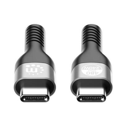 manhattan-usb20-usb-c-cable-240w-2m-negro